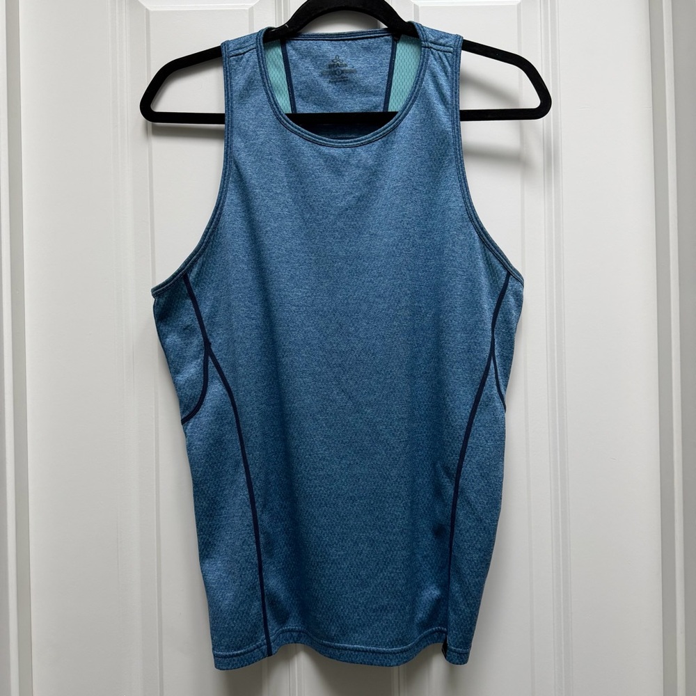PRANA BREATHE ATHLETIC YOGA LIGHTWEIGHT RACERBACK TANK TOP BLUE SMALL UNISEX